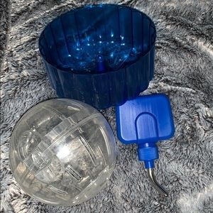 Hamster Ball, Wheel, and Water Bottle